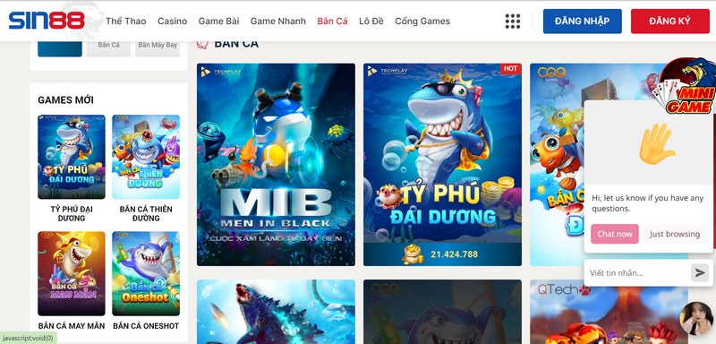 Hãy thử trải nghiệm hòa mình vào địa dương cùng game bắn cá