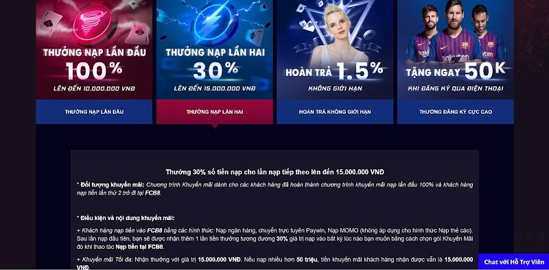 Lưu ý cần nhớ khi tham gia vào sự kiện khuyến mãi FCB8
